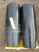 *100 Black Plastic Pots