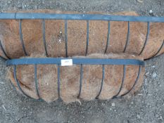 *2 Metal Window Boxes with Natural Liners