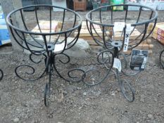 *Pair of Plastic Coated Urns