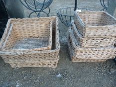 *8 Wicker Display Baskets