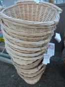 *10 Wicker Shopping Baskets