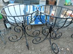 *Pair of Plastic Coated Urns