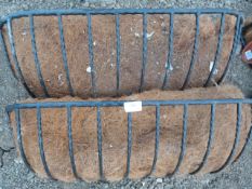 *Pair of Tom Chambers Hand Forged  Window Boxes 30