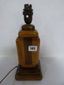 Art Deco Treen Table Lamp