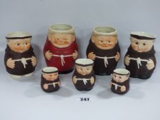 7 Goebel Friar Tuck Tankards