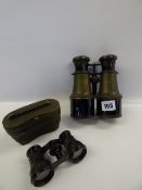 First World War Set of Binoculars & Cased Set of Opera Glasses
