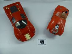 Vintage Scalextric Ferrari & AC Cobra