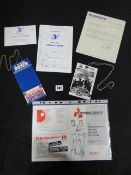 Signed Boxing Writers Club Annual Dinner Menu & Other Boxing Memorabilia