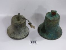 2 Old Brass Bells
