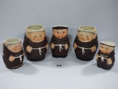 5 Goebel Friar Tuck Tankards
