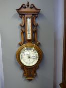Oak Aneroid Wall Barometer