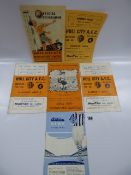 5 Hull City Programmes 1949 v Manchester United - 1963 v Swindon - 1949 v Plymouth - 1958 v Plymouth