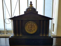 Victorian Slate Mantle Clock
