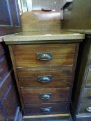 Small Oak Chest of 4 Drawers