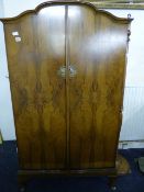 Walnut Double Wardrobe