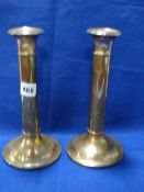 2 Large Silver Candlesticks