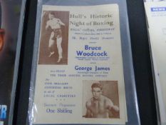 Bruce Woodcock v George James - March 29th 1946 Boxing Programme
