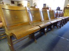 Vintage 4 Seat Cinema Bench