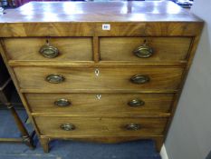 Mahogany Georgian Chest of 3 Long & 2 Short Drawers