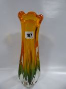 Heavy Medina Glass Vase
