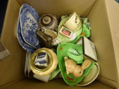 Box Containing Carlton Ware, Blue & White Wares etc