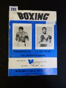 Boxing Programme from Mohammed Ali v Joe Frazier
