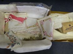 2 Boxes of Old Linen