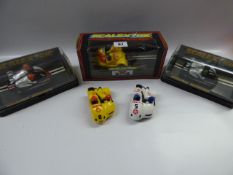 5 Scalextric Motorbike & Side Car Vehicles