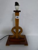 Art Deco Treen  Table Lamp