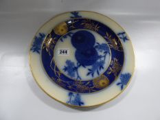 Pinder & Bourne Victorian Blue & White Plate