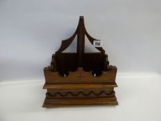 Victorian Mahogany Church Wall Candle Holder
