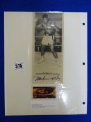 Signed Mohammed Ali Photograph