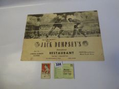 Jack Dempsey International Restaurant Menu