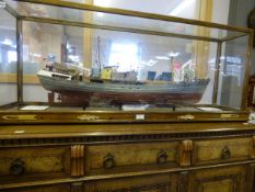 Cased Model of The Trawler Lord St Vincent Built by Cook, Welton & Gemmell of Beverley