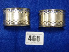 2 Silver Napkin Rings