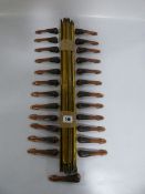 Collection of Brass Stair Rods & Copper Art Deco Stair Carpet Grips