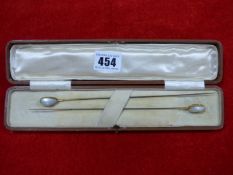 2 Mother of Pearl Hat Pins