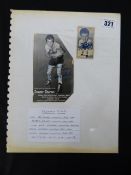 Signed Freddie Mills European Light Heavyweight Champion Photograph