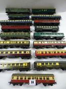 Collection of 00 Gauge Railway Coaches