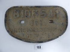 Hurst & Nelson 1951 Wagon Plaque