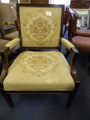 Edwardian Upholstered Elbow Chair
