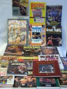 Box containing Large Quantity of Hard Back Books Relating to Boxing