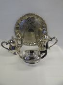 Silver Plated Tea Pot - Coffee Pot - Water Pot & Tray