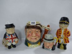 4 Various Toby Jugs