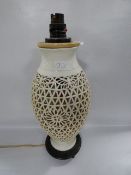 Art Deco Porcelain Table Lamp Base