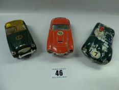 Vintage Triang Scalextric Ferrari GT Austin Healey & Jaguar