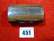 19th Century Inlaid Treen Snuff Box