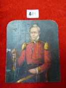 Small Oil on Card Depicting a British Boar War General