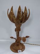 Ornamental Treen Table Lamp