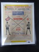 Howard Winstone v Mitsunori Seki Featherweight Championship of The World Boxing Flyer